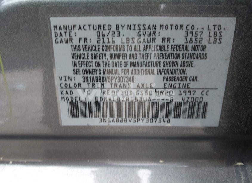 Photo 9 of 2023 Nissan Sentra S XTRONIC CVT (VIN 3N1AB8BV5PY307348)