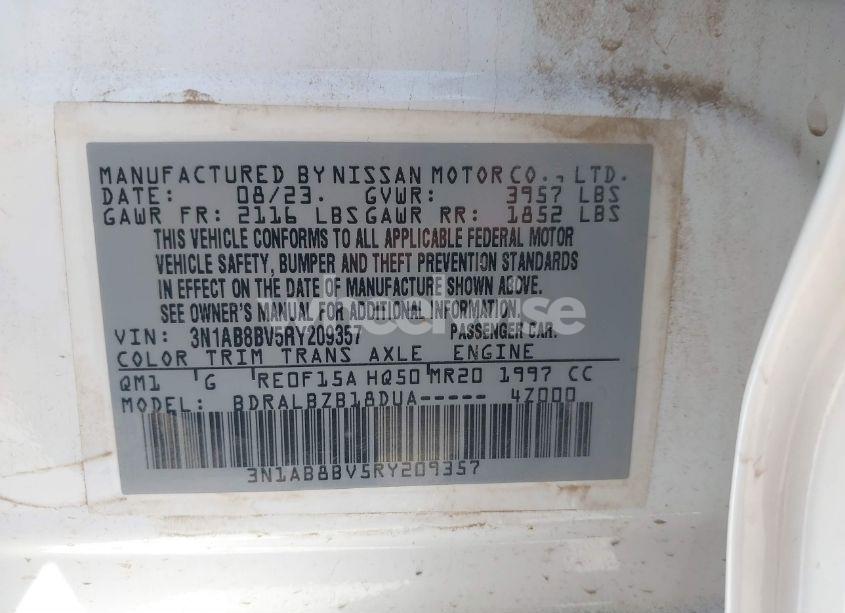 Photo 9 of 2024 Nissan Sentra S XTRONIC CVT (VIN 3N1AB8BV5RY209357)