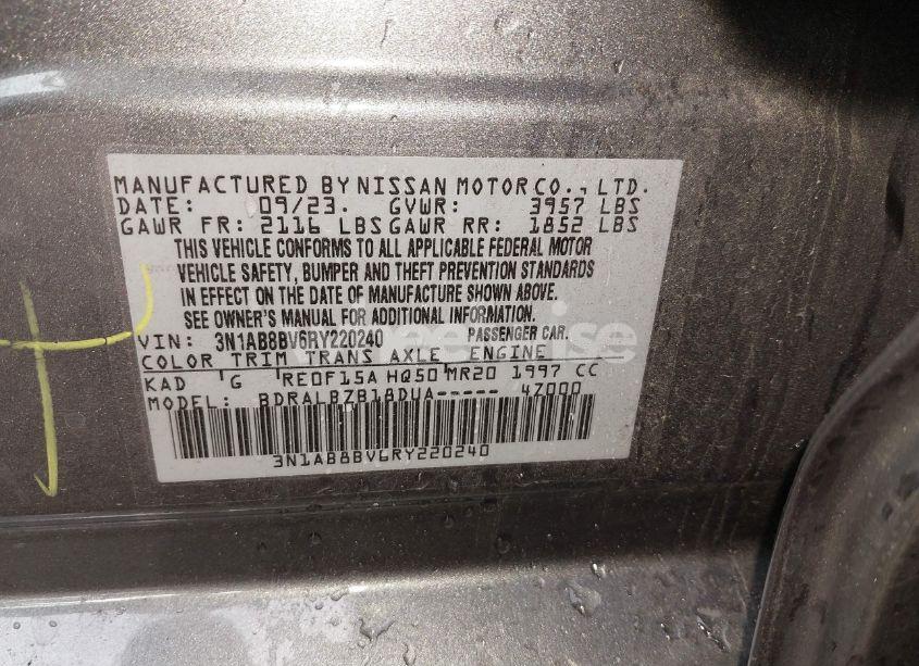 Photo 9 of 2024 Nissan Sentra S XTRONIC CVT (VIN 3N1AB8BV6RY220240)