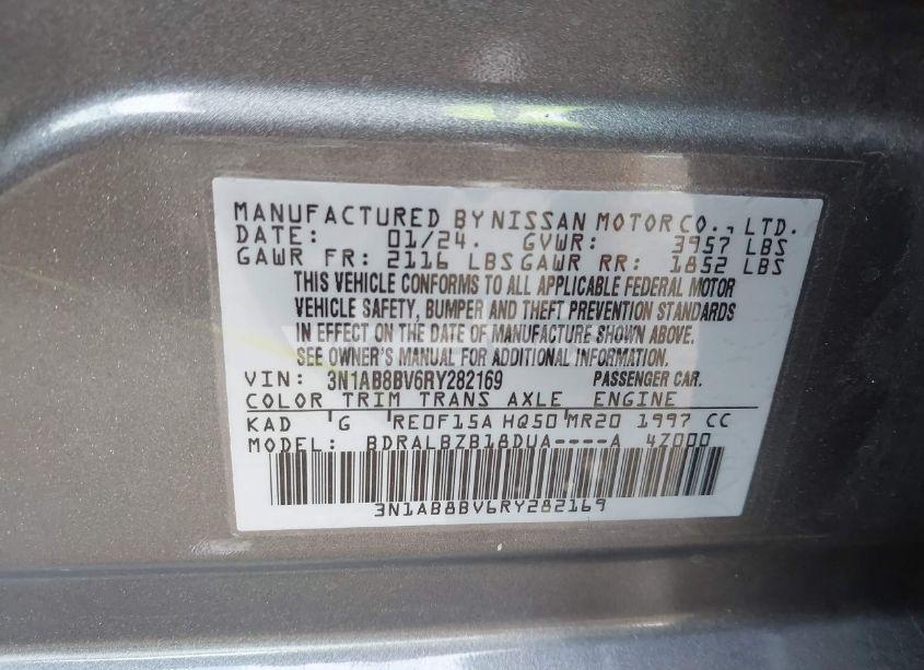 Photo 9 of 2024 Nissan Sentra S XTRONIC CVT (VIN 3N1AB8BV6RY282169)