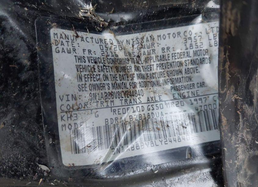 Photo 9 of 2020 Nissan Sentra S XTRONIC CVT (VIN 3N1AB8BV8LY244840)