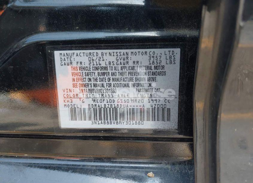 Photo 9 of 2021 Nissan Sentra S XTRONIC CVT (VIN 3N1AB8BV8MY301880)