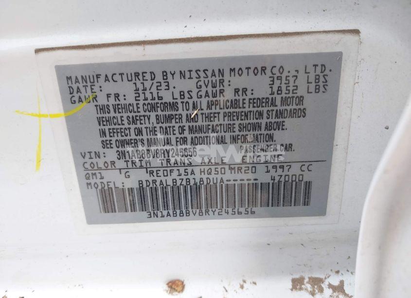 Photo 9 of 2024 Nissan Sentra S XTRONIC CVT (VIN 3N1AB8BV8RY245656)