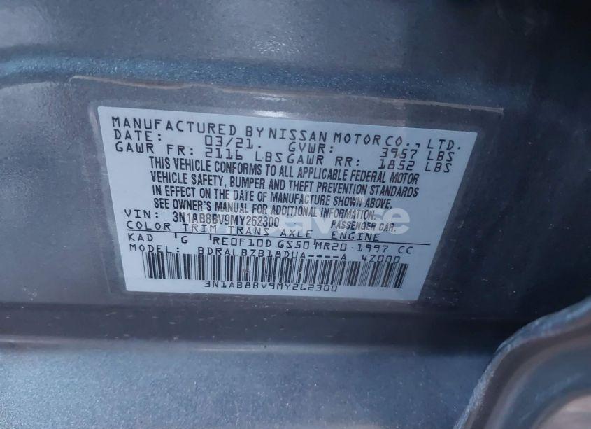 Photo 9 of 2021 Nissan Sentra S XTRONIC CVT (VIN 3N1AB8BV9MY262300)