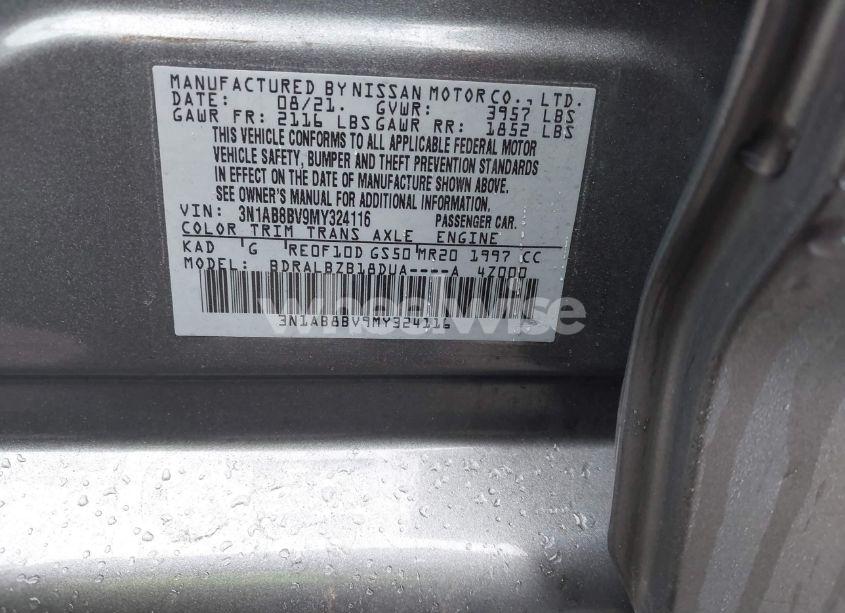 Photo 8 of 2021 Nissan Sentra S XTRONIC CVT (VIN 3N1AB8BV9MY324116)