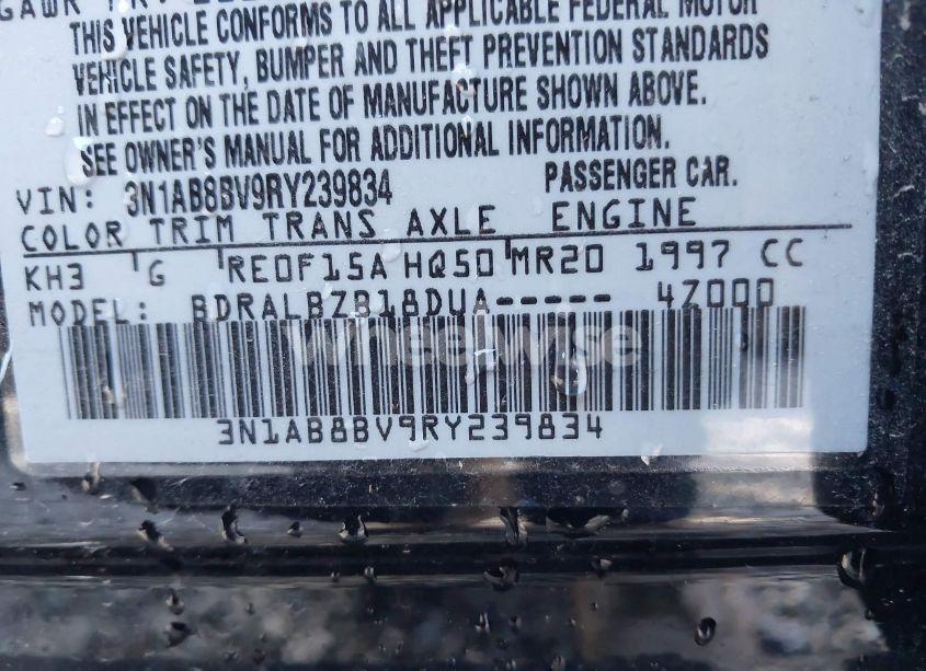 Photo 9 of 2024 Nissan Sentra S XTRONIC CVT (VIN 3N1AB8BV9RY239834)