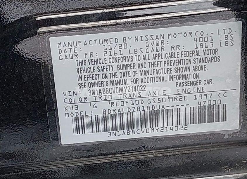 Photo 9 of 2021 Nissan Sentra SV XTRONIC CVT (VIN 3N1AB8CV0MY214022)