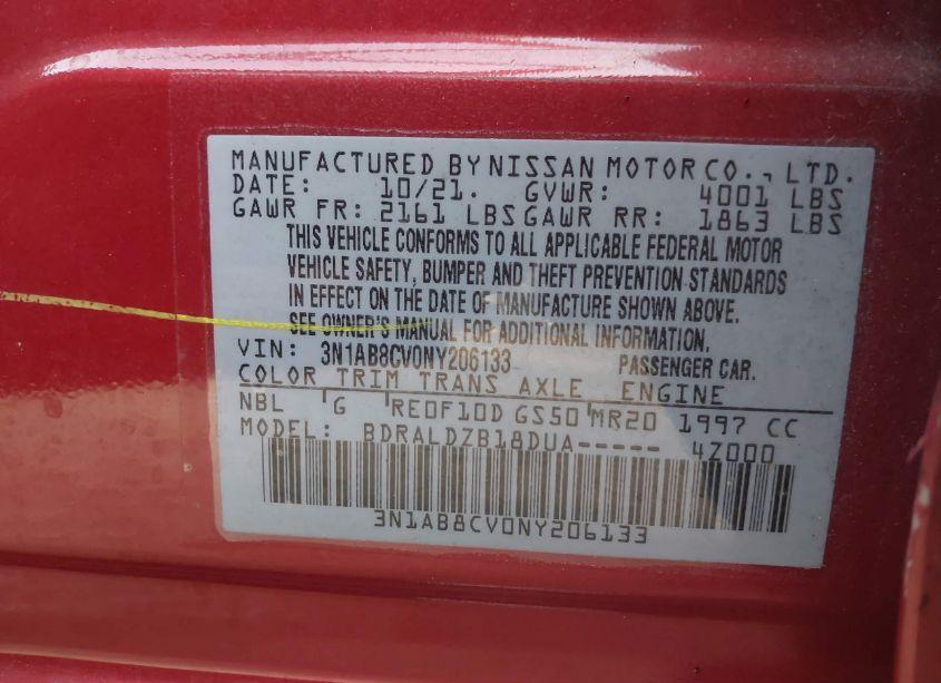 Photo 9 of 2022 Nissan Sentra SV XTRONIC CVT (VIN 3N1AB8CV0NY206133)