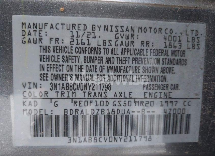 Photo 9 of 2022 Nissan Sentra SV XTRONIC CVT (VIN 3N1AB8CV0NY211798)