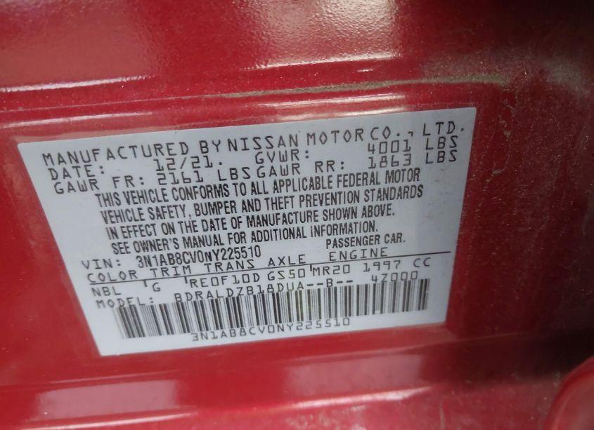 Photo 9 of 2022 Nissan Sentra SV XTRONIC CVT (VIN 3N1AB8CV0NY225510)