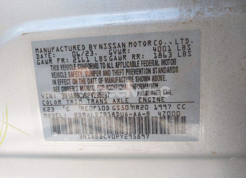 Photo 9 of 2023 Nissan Sentra SV XTRONIC CVT (VIN 3N1AB8CV0PY295897)