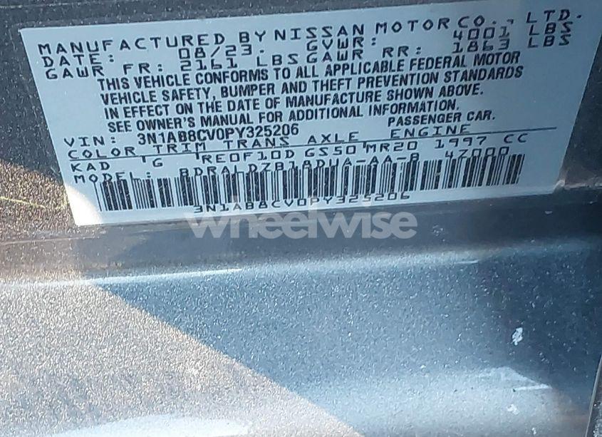 Photo 9 of 2023 Nissan Sentra SV XTRONIC CVT (VIN 3N1AB8CV0PY325206)