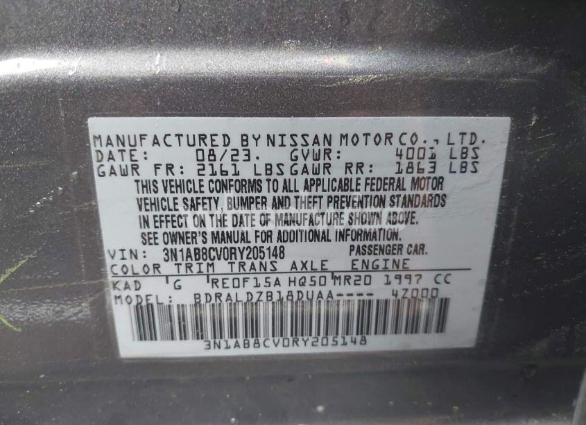 Photo 9 of 2024 Nissan Sentra SV XTRONIC CVT (VIN 3N1AB8CV0RY205148)