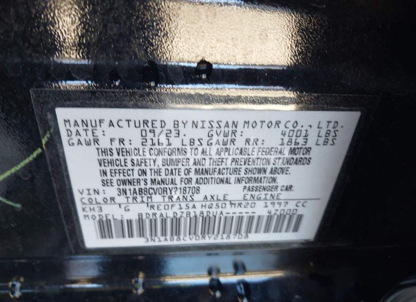 Photo 9 of 2024 Nissan Sentra SV XTRONIC CVT (VIN 3N1AB8CV0RY218708)