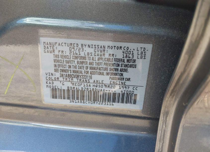 Photo 9 of 2024 Nissan Sentra SV XTRONIC CVT (VIN 3N1AB8CV0RY223116)