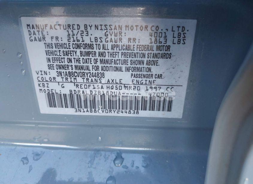 Photo 9 of 2024 Nissan Sentra SV XTRONIC CVT (VIN 3N1AB8CV0RY244838)