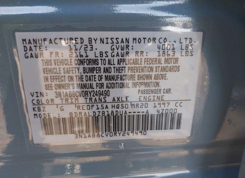Photo 9 of 2024 Nissan Sentra SV XTRONIC CVT (VIN 3N1AB8CV0RY249490)