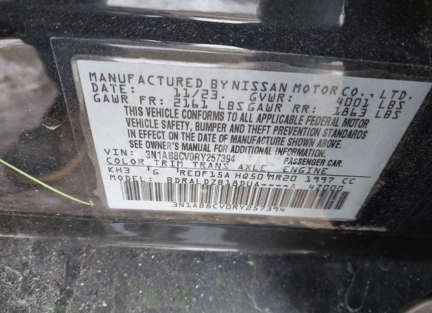 Photo 9 of 2024 Nissan Sentra SV XTRONIC CVT (VIN 3N1AB8CV0RY257394)