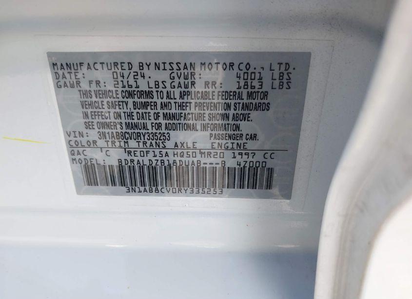 Photo 9 of 2024 Nissan Sentra SV XTRONIC CVT (VIN 3N1AB8CV0RY335253)