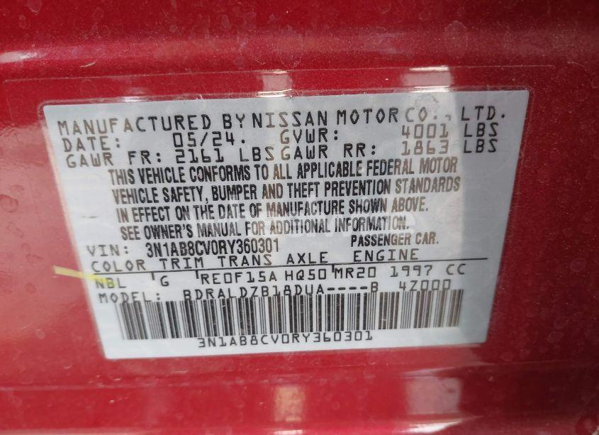 Photo 9 of 2024 Nissan Sentra SV XTRONIC CVT (VIN 3N1AB8CV0RY360301)