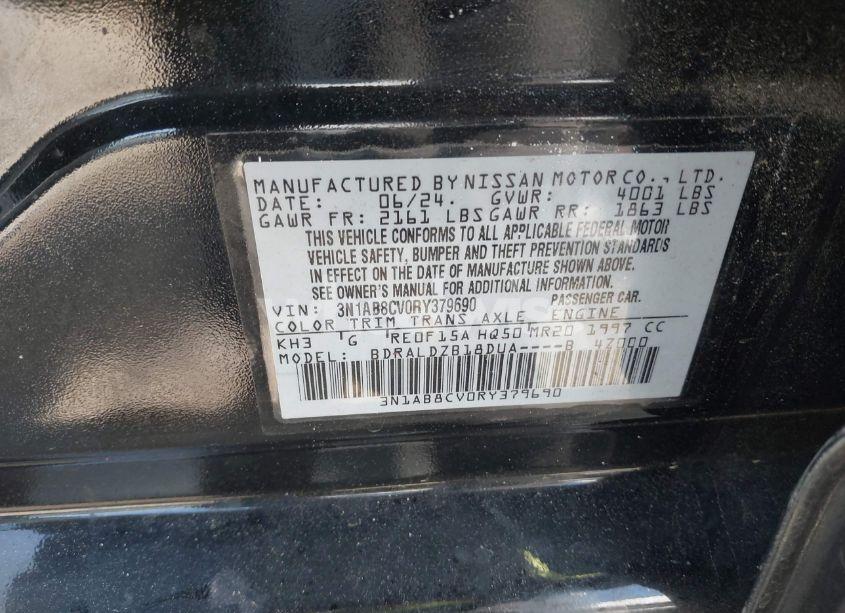 Photo 9 of 2024 Nissan Sentra SV XTRONIC CVT (VIN 3N1AB8CV0RY379690)