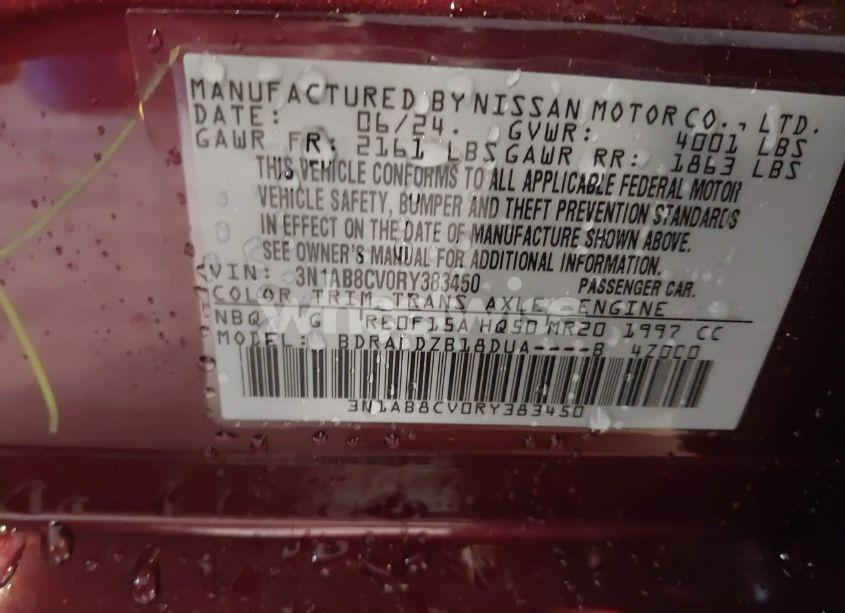 Photo 9 of 2024 Nissan Sentra SV XTRONIC CVT (VIN 3N1AB8CV0RY383450)