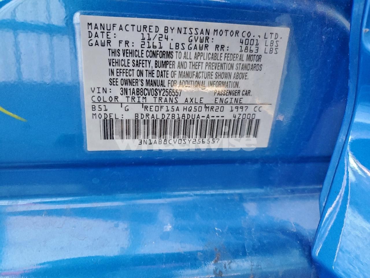 Photo 13 of 2025 NISSAN SENTRA SV (VIN 3N1AB8CV0SY256557)