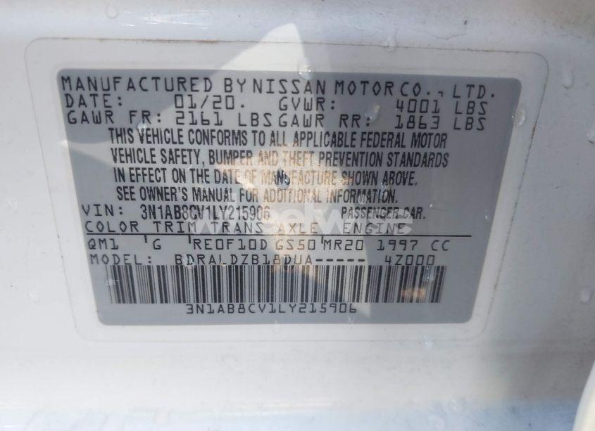 Photo 9 of 2020 Nissan Sentra SV XTRONIC CVT (VIN 3N1AB8CV1LY215906)