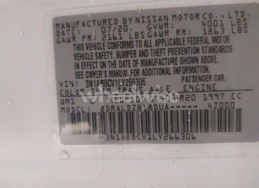 Photo 9 of 2020 Nissan Sentra SV XTRONIC CVT (VIN 3N1AB8CV1LY266306)