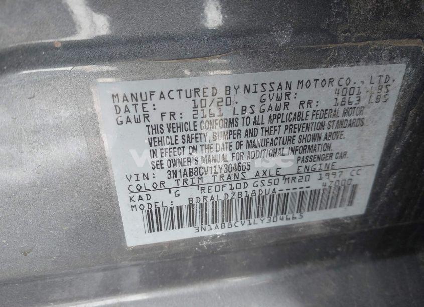 Photo 9 of 2020 Nissan Sentra SV XTRONIC CVT (VIN 3N1AB8CV1LY304665)