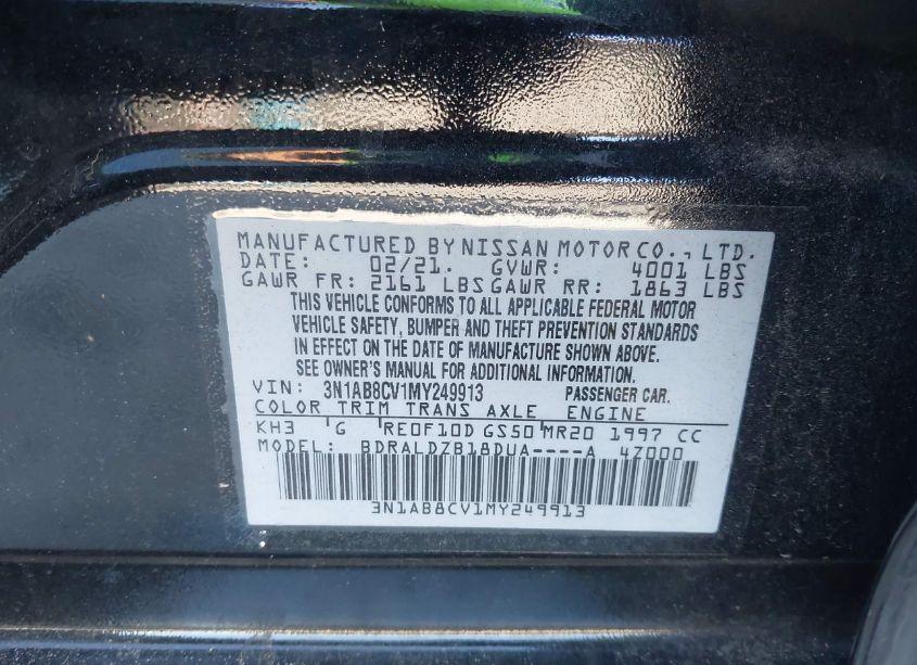 Photo 9 of 2021 Nissan Sentra SV XTRONIC CVT (VIN 3N1AB8CV1MY249913)