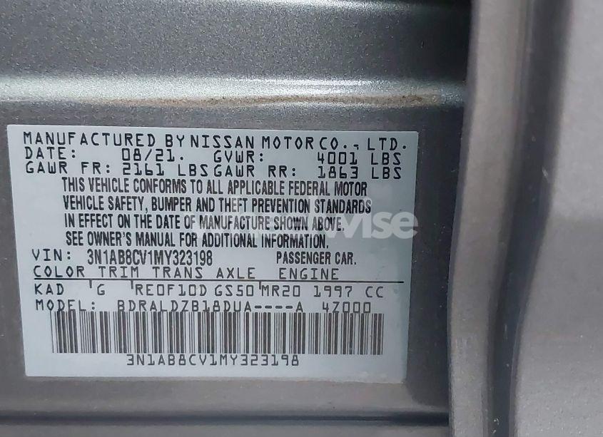 Photo 9 of 2021 Nissan Sentra SV XTRONIC CVT (VIN 3N1AB8CV1MY323198)