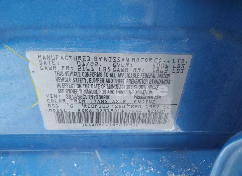 Photo 9 of 2022 Nissan Sentra SV XTRONIC CVT (VIN 3N1AB8CV1NY238900)