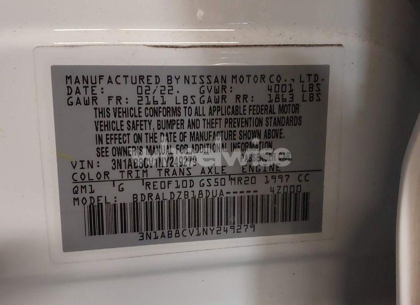 Photo 9 of 2022 Nissan Sentra SV XTRONIC CVT (VIN 3N1AB8CV1NY249279)