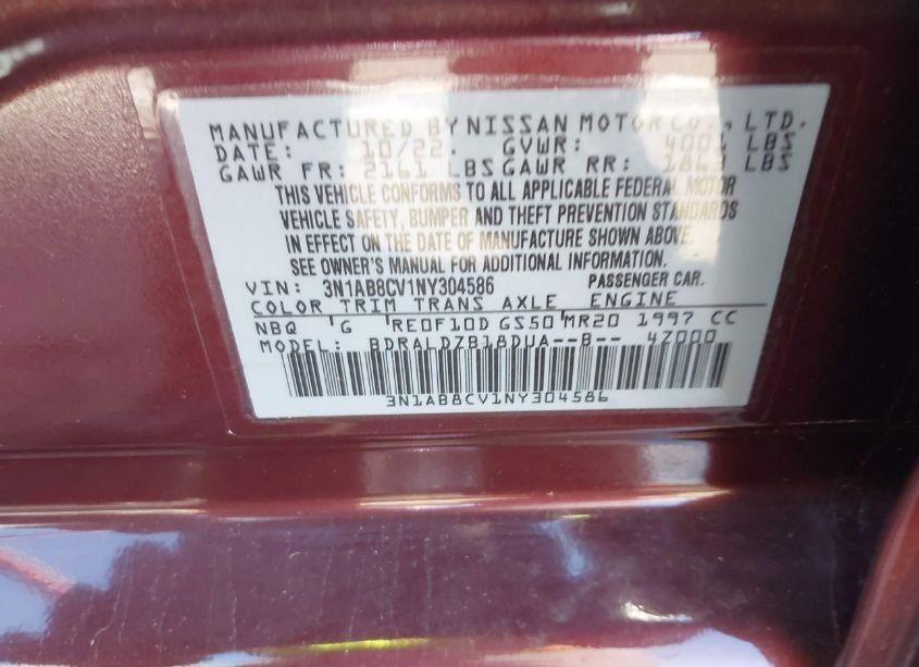 Photo 9 of 2022 Nissan Sentra SV XTRONIC CVT (VIN 3N1AB8CV1NY304586)