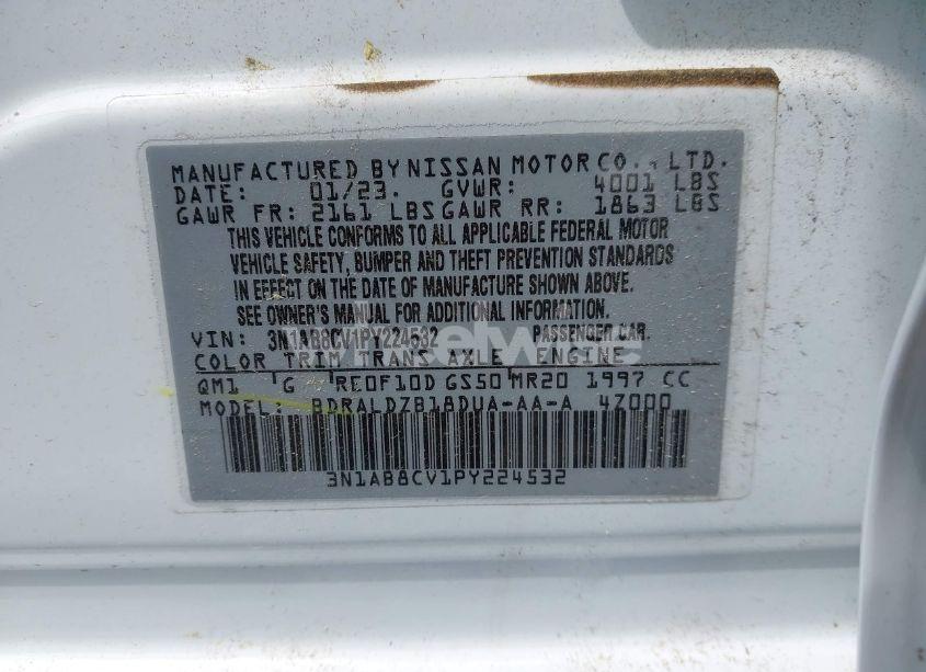 Photo 9 of 2023 Nissan Sentra SV XTRONIC CVT (VIN 3N1AB8CV1PY224532)