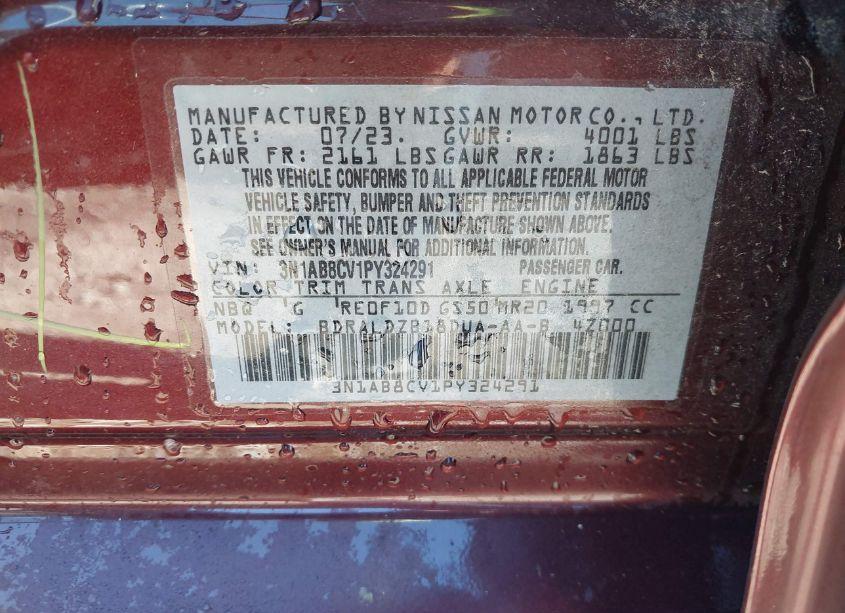 Photo 9 of 2023 Nissan Sentra SV XTRONIC CVT (VIN 3N1AB8CV1PY324291)