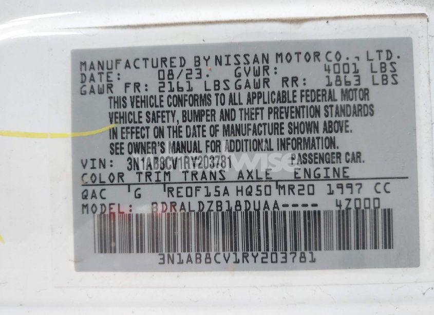 Photo 9 of 2024 Nissan Sentra SV XTRONIC CVT (VIN 3N1AB8CV1RY203781)