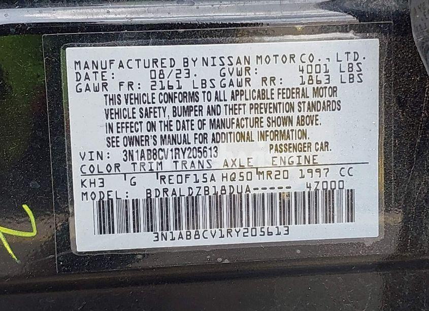 Photo 9 of 2024 Nissan Sentra SV XTRONIC CVT (VIN 3N1AB8CV1RY205613)