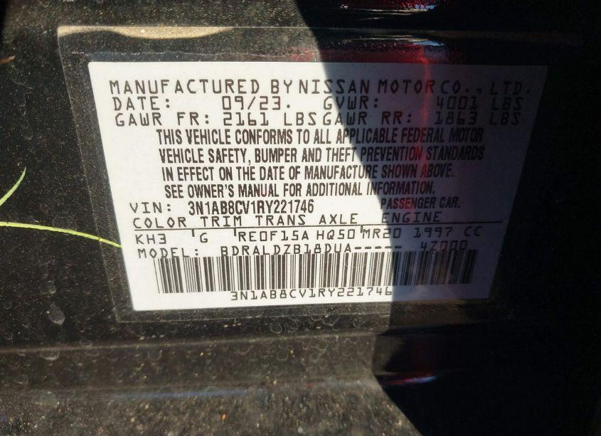 Photo 9 of 2024 Nissan Sentra SV XTRONIC CVT (VIN 3N1AB8CV1RY221746)