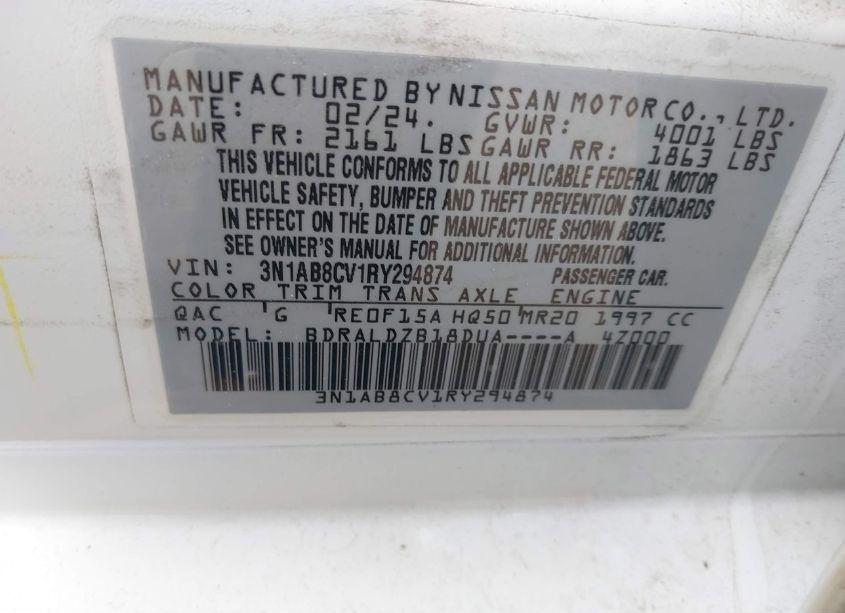 Photo 9 of 2024 Nissan Sentra SV XTRONIC CVT (VIN 3N1AB8CV1RY294874)