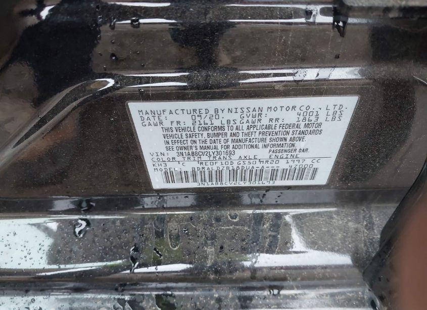 Photo 9 of 2020 Nissan Sentra SV XTRONIC CVT (VIN 3N1AB8CV2LY301693)