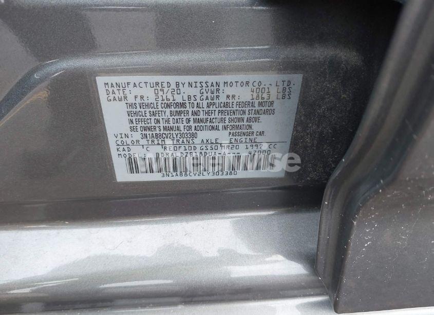 Photo 9 of 2020 Nissan Sentra SV XTRONIC CVT (VIN 3N1AB8CV2LY303380)
