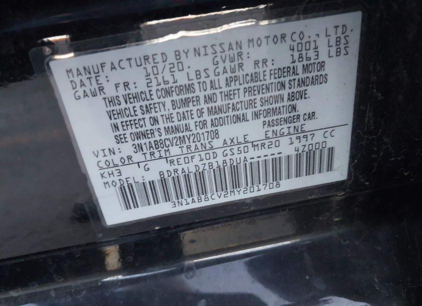 Photo 9 of 2021 Nissan Sentra SV XTRONIC CVT (VIN 3N1AB8CV2MY201708)