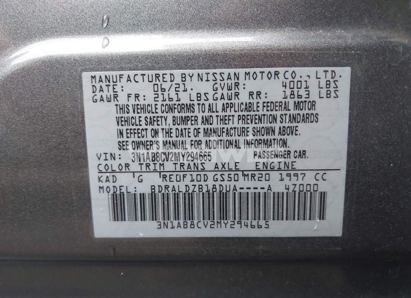 Photo 9 of 2021 Nissan Sentra SV XTRONIC CVT (VIN 3N1AB8CV2MY294665)