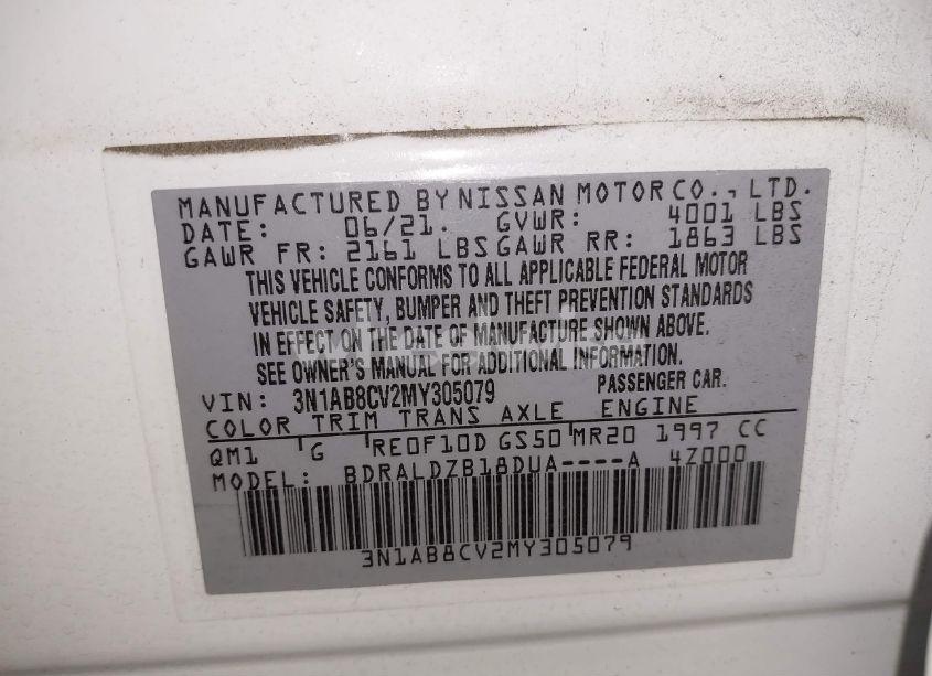 Photo 9 of 2021 Nissan Sentra SV XTRONIC CVT (VIN 3N1AB8CV2MY305079)