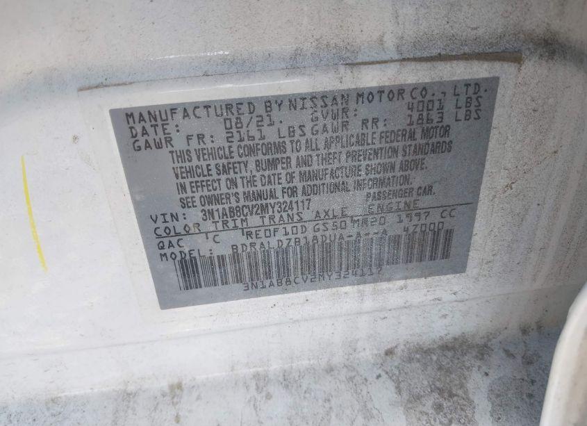 Photo 9 of 2021 Nissan Sentra SV XTRONIC CVT (VIN 3N1AB8CV2MY324117)