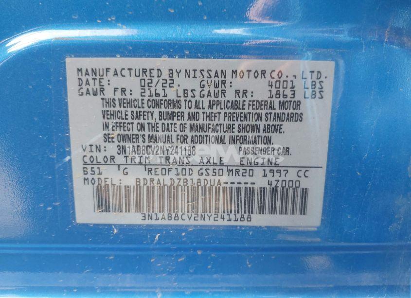 Photo 9 of 2022 Nissan Sentra SV XTRONIC CVT (VIN 3N1AB8CV2NY241188)