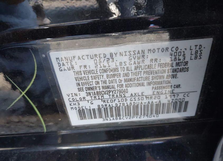 Photo 9 of 2023 Nissan Sentra SV XTRONIC CVT (VIN 3N1AB8CV2PY279040)