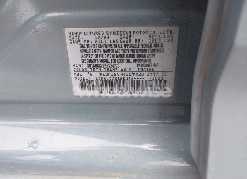 Photo 9 of 2024 Nissan Sentra SV XTRONIC CVT (VIN 3N1AB8CV2RY224770)